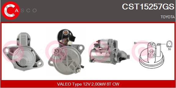 Casco CST15257GS - Стартер autocars.com.ua