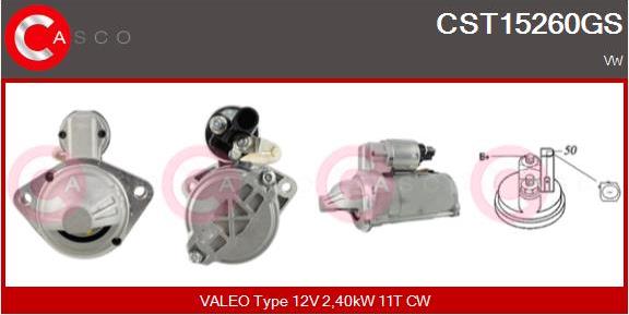 Casco CST15260GS - Стартер autocars.com.ua