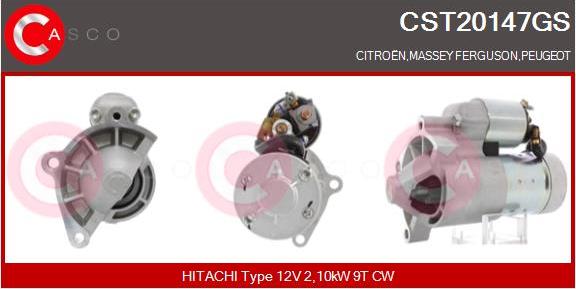 Casco CST20147GS - Стартер avtokuzovplus.com.ua