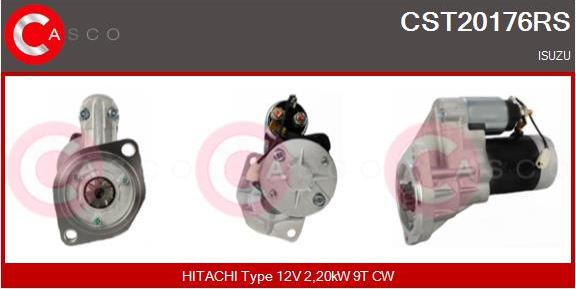 Casco CST20176RS - Стартер autocars.com.ua