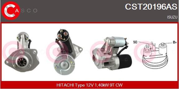 Casco CST20196AS - Стартер autocars.com.ua