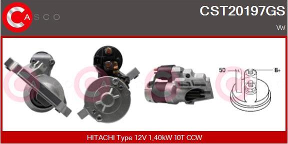 Casco CST20197GS - Стартер autocars.com.ua