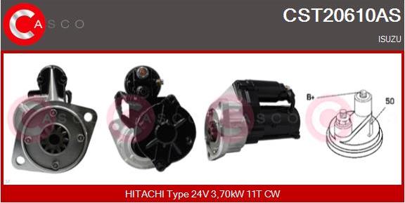 Casco CST20610AS - Стартер autocars.com.ua