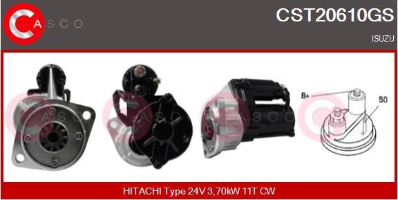 Casco CST20610GS - Стартер autocars.com.ua