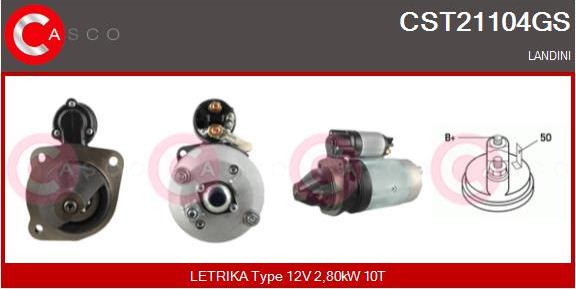 Casco CST21104GS - Стартер avtokuzovplus.com.ua