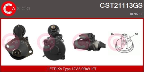 Casco CST21113GS - Стартер avtokuzovplus.com.ua