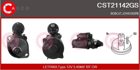 Casco CST21142GS - Стартер avtokuzovplus.com.ua