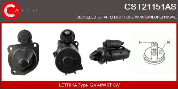 Casco CST21151AS - Стартер avtokuzovplus.com.ua