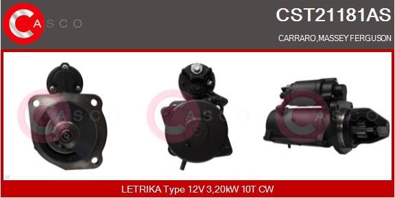 Casco CST21181AS - Стартер autocars.com.ua