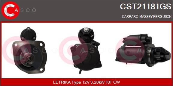 Casco CST21181GS - Стартер autocars.com.ua