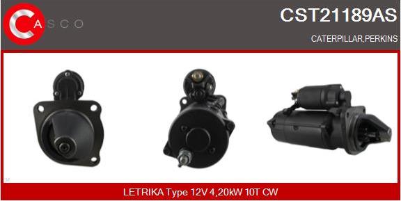 Casco CST21189AS - Стартер avtokuzovplus.com.ua