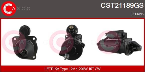 Casco CST21189GS - Стартер avtokuzovplus.com.ua