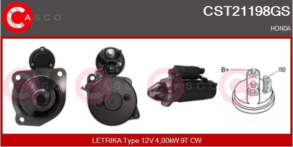 Casco CST21198GS - Стартер avtokuzovplus.com.ua