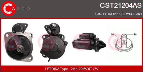 Casco CST21204AS - Стартер autocars.com.ua