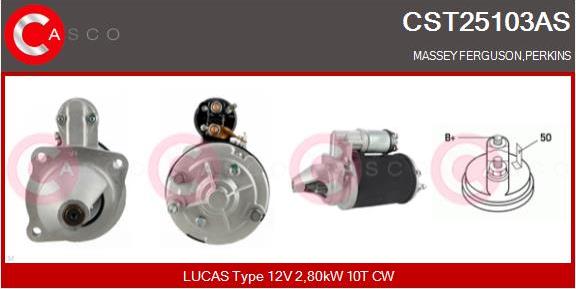 Casco CST25103AS - Стартер avtokuzovplus.com.ua