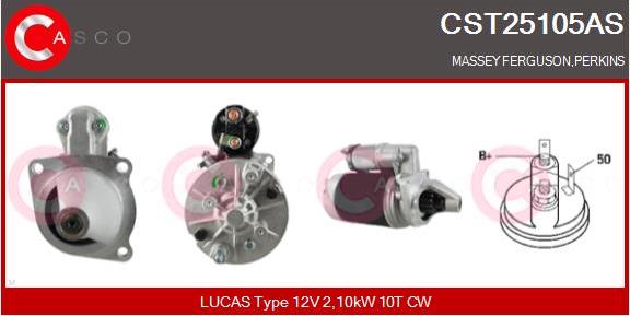 Casco CST25105AS - Стартер autocars.com.ua