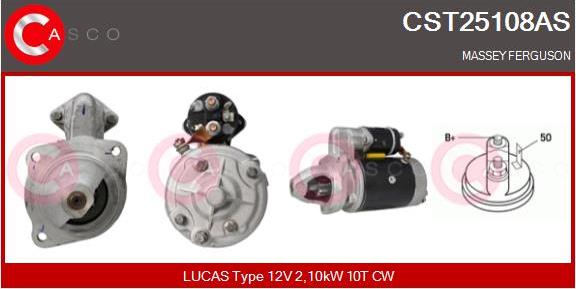 Casco CST25108AS - Стартер avtokuzovplus.com.ua