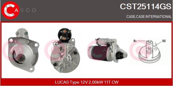 Casco CST25114GS - Стартер autocars.com.ua