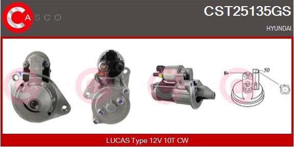 Casco CST25135GS - Стартер autocars.com.ua