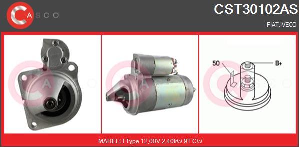 Casco CST30102AS - Стартер autocars.com.ua