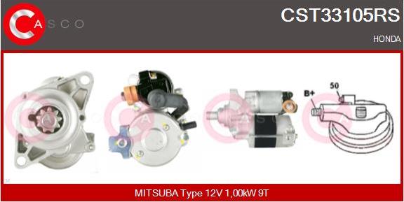 Casco CST33105RS - Стартер autodnr.net