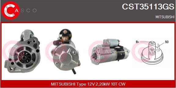 Casco CST35113GS - Стартер avtokuzovplus.com.ua