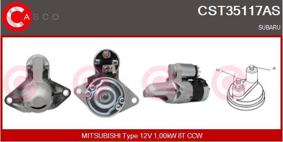 Casco CST35117AS - Стартер autocars.com.ua