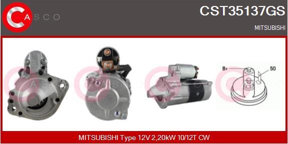 Casco CST35137GS - Стартер avtokuzovplus.com.ua