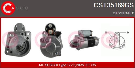 Casco CST35169GS - Стартер avtokuzovplus.com.ua