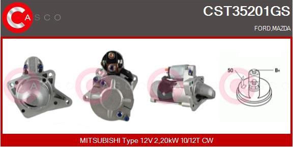 Casco CST35201GS - Стартер avtokuzovplus.com.ua