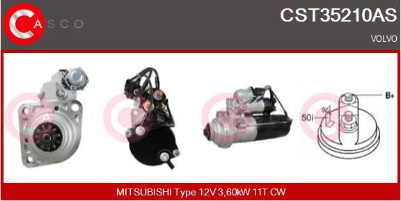 Casco CST35210AS - Стартер autocars.com.ua