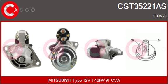 Casco CST35221AS - Стартер avtokuzovplus.com.ua