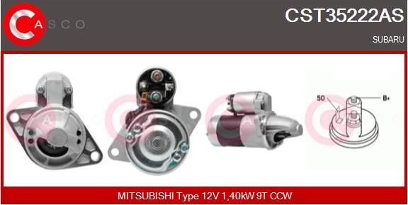 Casco CST35222AS - Стартер autocars.com.ua