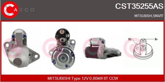 Casco CST35255AS - Стартер autocars.com.ua