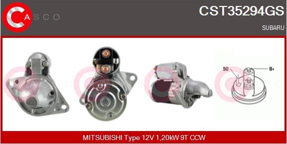 Casco CST35294GS - Стартер autocars.com.ua