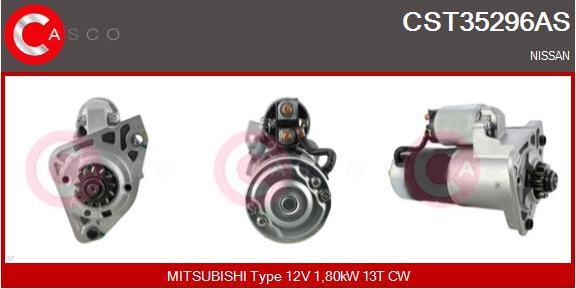 Casco CST35296AS - Стартер autocars.com.ua