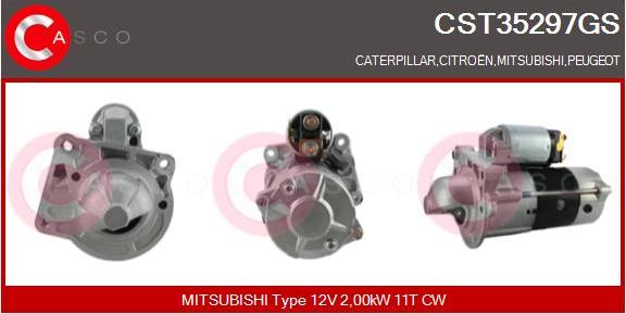 Casco CST35297GS - Стартер autocars.com.ua