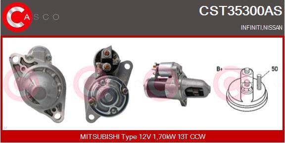 Casco CST35300AS - Стартер autocars.com.ua