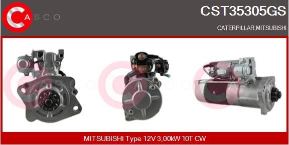 Casco CST35305GS - Стартер autocars.com.ua