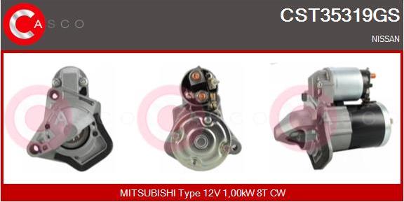 Casco CST35319GS - Стартер avtokuzovplus.com.ua