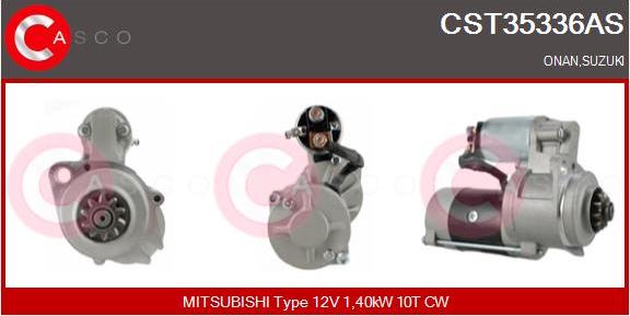 Casco CST35336AS - Стартер autocars.com.ua