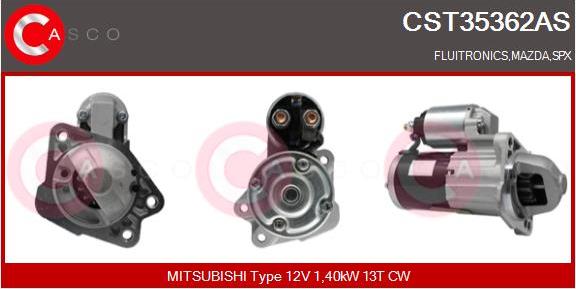 Casco CST35362AS - Стартер autocars.com.ua
