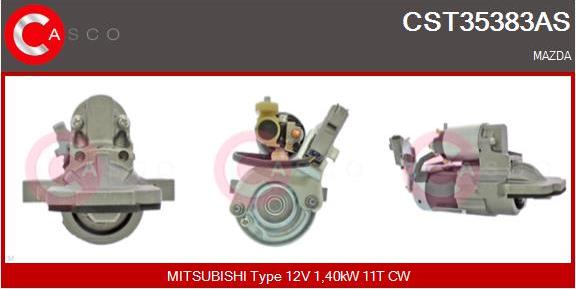 Casco CST35383AS - Стартер autocars.com.ua