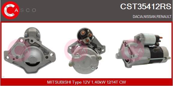 Casco CST35412RS - Стартер autocars.com.ua