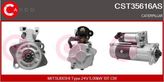 Casco CST35616AS - Стартер autocars.com.ua