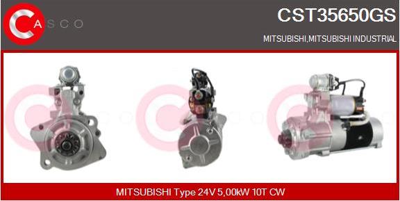 Casco CST35650GS - Стартер autocars.com.ua