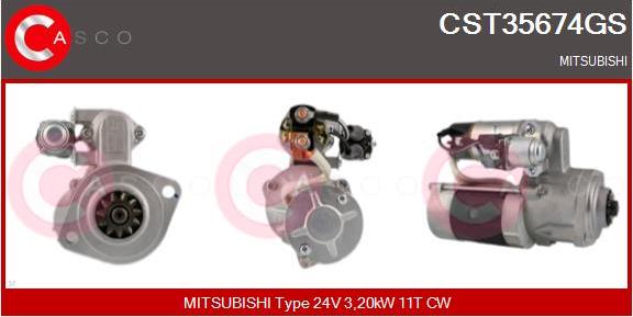 Casco CST35674GS - Стартер autocars.com.ua