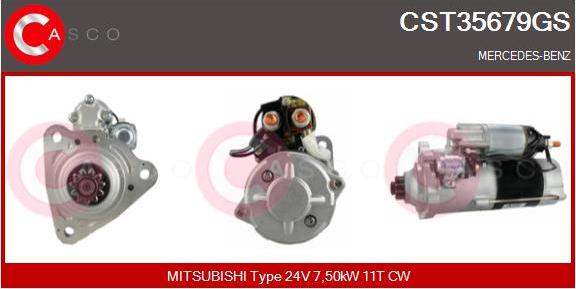 Casco CST35679GS - Стартер autocars.com.ua