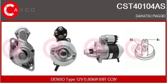 Casco CST40104AS - Стартер autocars.com.ua