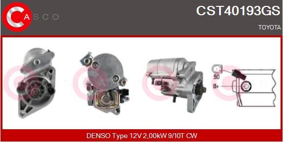 Casco CST40193GS - Стартер autocars.com.ua